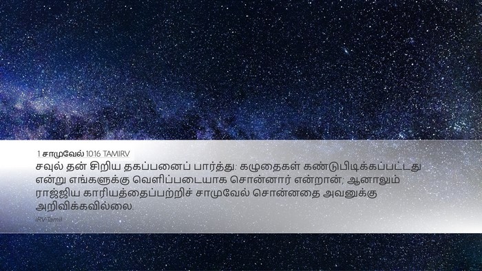 1 சாமுவேல் 10:16 TAMIRV Bible Verse Image
