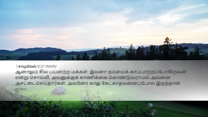 1 சாமுவேல் 10:27 TAMIRV Bible Verse Image