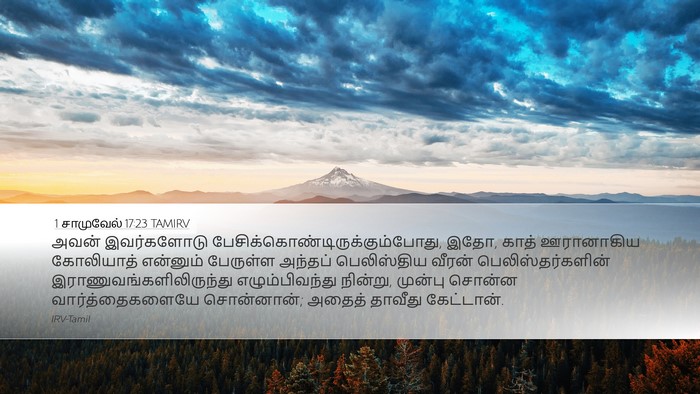 1 சாமுவேல் 17:23 TAMIRV Bible Verse Image