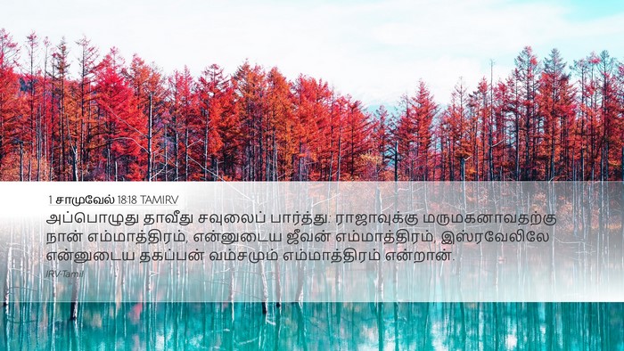 1 சாமுவேல் 18:18 TAMIRV Bible Verse Image