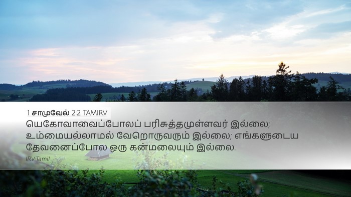 1 சாமுவேல் 2:2 TAMIRV Bible Verse Image