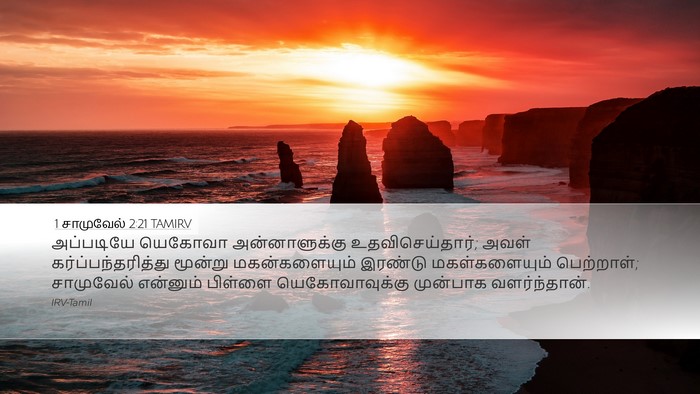1 சாமுவேல் 2:21 TAMIRV Bible Verse Image