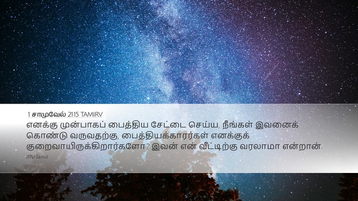 1 சாமுவேல் 21:15 TAMIRV Desktop Wallpaper - எனக்கு முன்பாகப் - Desktop Bible Verse Wallpaper