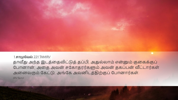 1 சாமுவேல் 22:1 TAMIRV Bible Verse Image