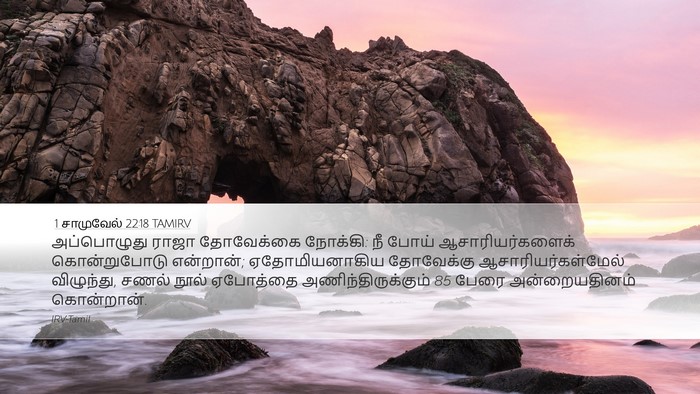 1 சாமுவேல் 22:18 TAMIRV Bible Verse Image