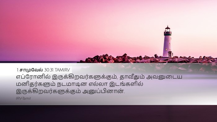 1 சாமுவேல் 30:31 TAMIRV Desktop Wallpaper - எப்ரோனில் - Desktop Bible Verse Wallpaper
