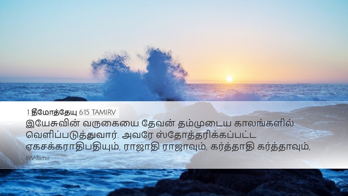 1 தீமோத்தேயு 6:15 TAMIRV Bible Verse Image