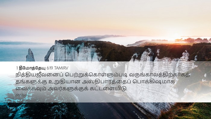 1 தீமோத்தேயு 6:19 TAMIRV Bible Verse Image