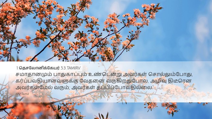 1 தெசலோனிக்கேயர் 5:3 TAMIRV Bible Verse Image