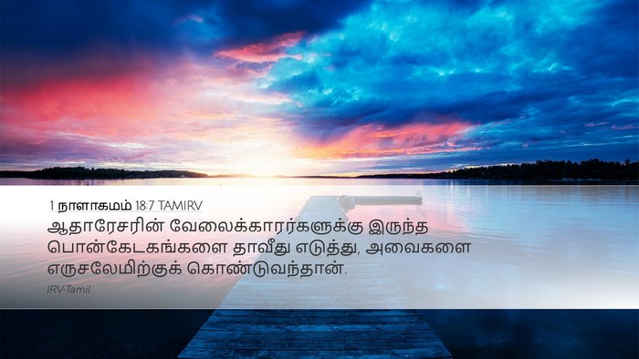 1 நாளாகமம் 18:7 TAMIRV Bible Verse Image