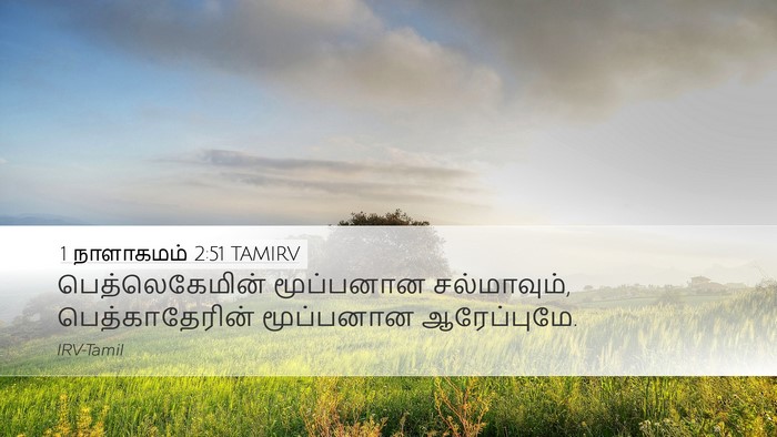 1 நாளாகமம் 2:51 TAMIRV Desktop Wallpaper - பெத்லெகேமின் - Desktop Bible Verse Wallpaper