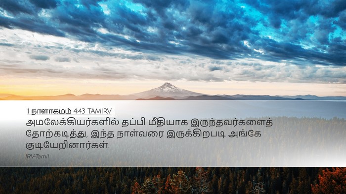 1 நாளாகமம் 4:43 TAMIRV Bible Verse Image