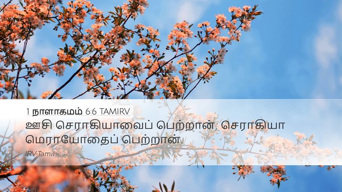 1 நாளாகமம் 6:6 TAMIRV Desktop Wallpaper - ஊசி செராகியாவைப் - Desktop Bible Verse Wallpaper