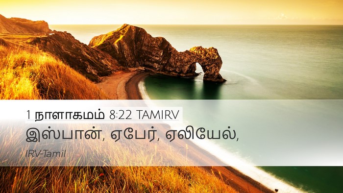 1 நாளாகமம் 8:22 TAMIRV Desktop Wallpaper - இஸ்பான், ஏபேர், - Desktop Bible Verse Wallpaper