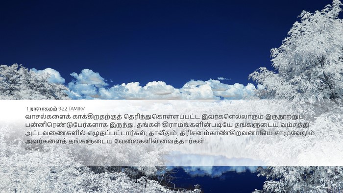 1 நாளாகமம் 9:22 TAMIRV Bible Verse Image