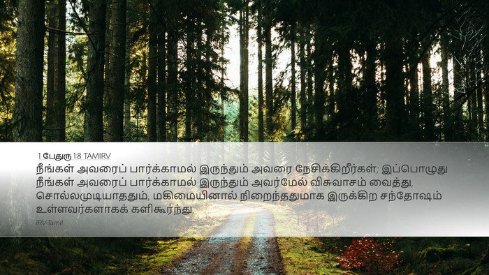 1 பேதுரு 1:8 TAMIRV Bible Verse Image