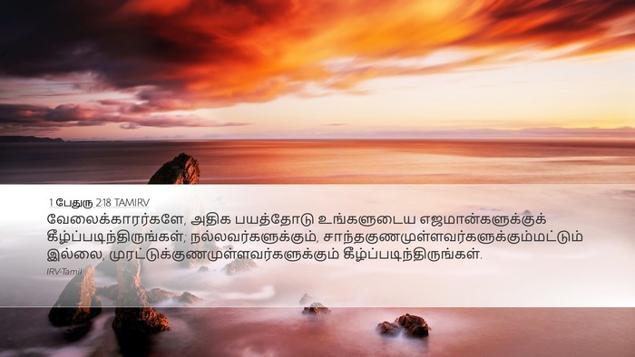 1 பேதுரு 2:18 TAMIRV Bible Verse Image