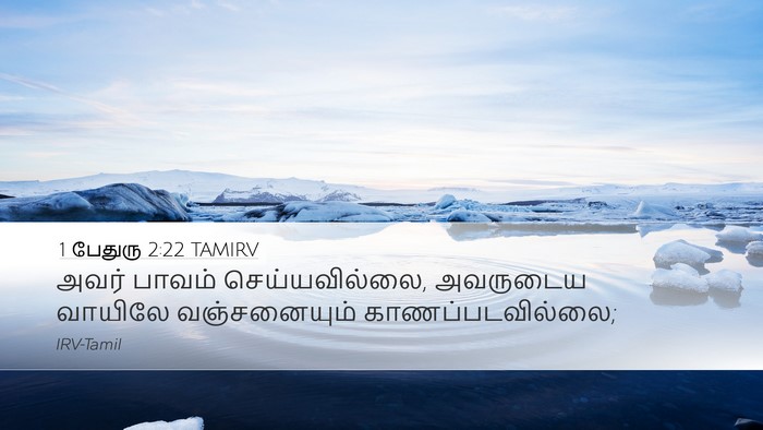 1 பேதுரு 2:22 TAMIRV Bible Verse Image