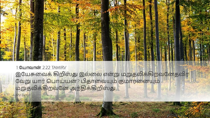 1 யோவான் 2:22 TAMIRV Bible Verse Image