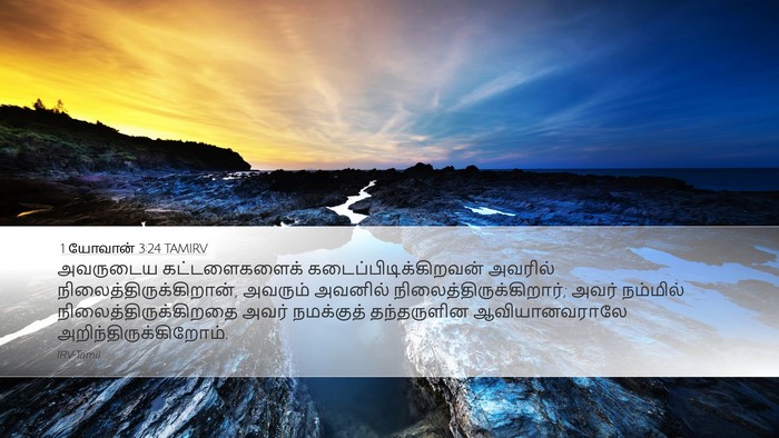 1 யோவான் 3:24 TAMIRV Bible Verse Image