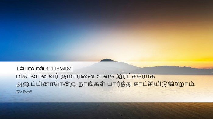 1 யோவான் 4:14 TAMIRV Bible Verse Image