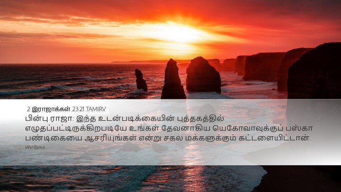2 இராஜாக்கள் 23:21 TAMIRV Desktop Wallpaper - பின்பு ராஜா: இந்த - Desktop Bible Verse Wallpaper