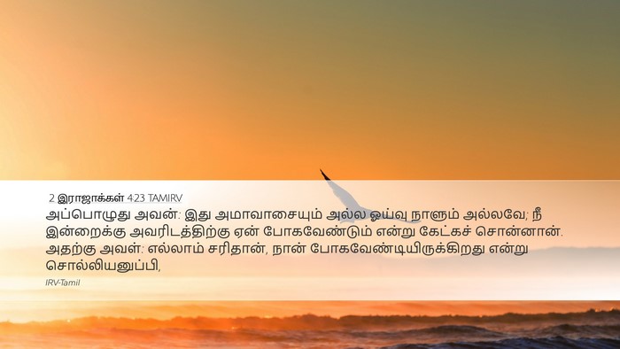 2 இராஜாக்கள் 4:23 TAMIRV Bible Verse Image