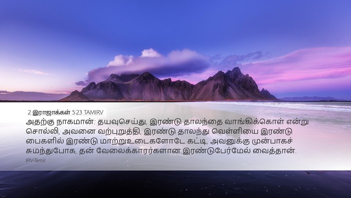 2 இராஜாக்கள் 5:23 TAMIRV Bible Verse Image