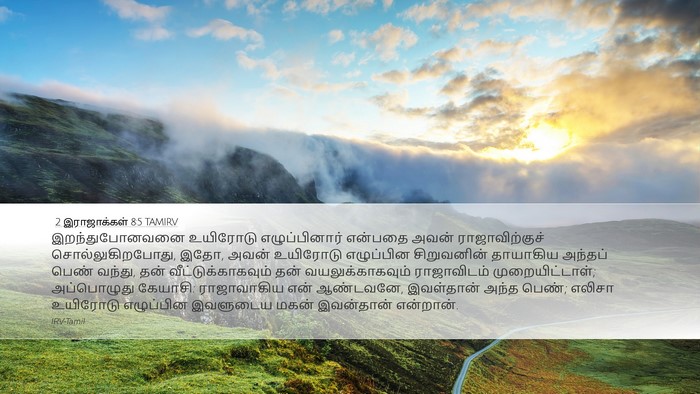 2 இராஜாக்கள் 8:5 TAMIRV Bible Verse Image