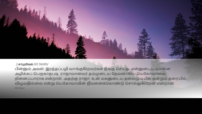 2 சாமுவேல் 14:11 TAMIRV Bible Verse Image