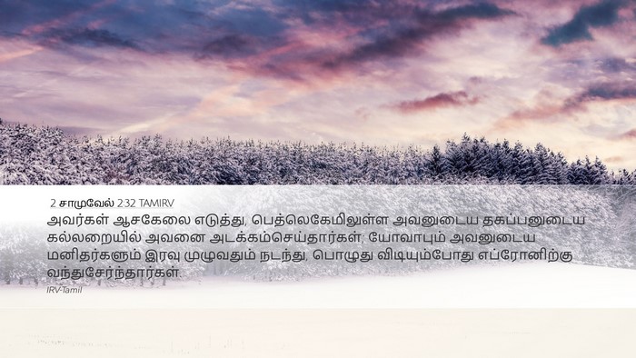 2 சாமுவேல் 2:32 TAMIRV Desktop Wallpaper - அவர்கள் ஆசகேலை - Desktop Bible Verse Wallpaper