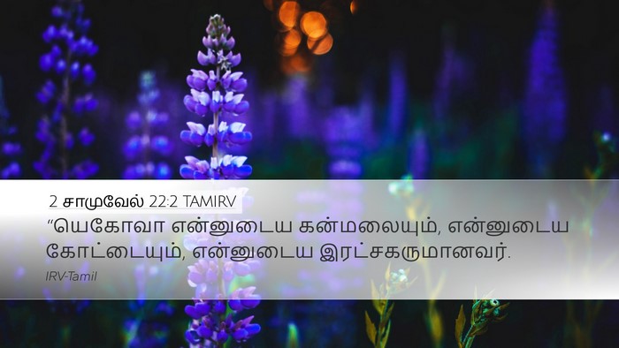 2 சாமுவேல் 22:2 TAMIRV Bible Verse Image