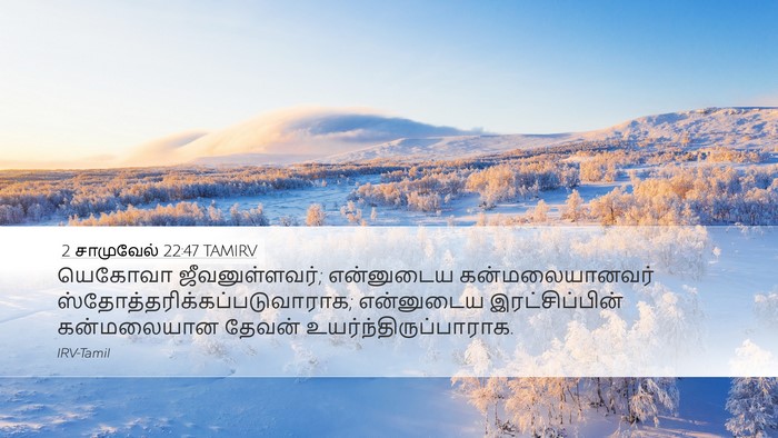 2 சாமுவேல் 22:47 TAMIRV Bible Verse Image