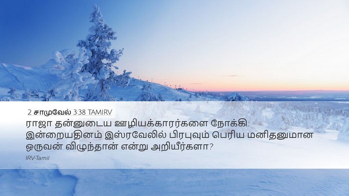 2 சாமுவேல் 3:38 TAMIRV Desktop Wallpaper - ராஜா தன்னுடைய - Desktop Bible Verse Wallpaper