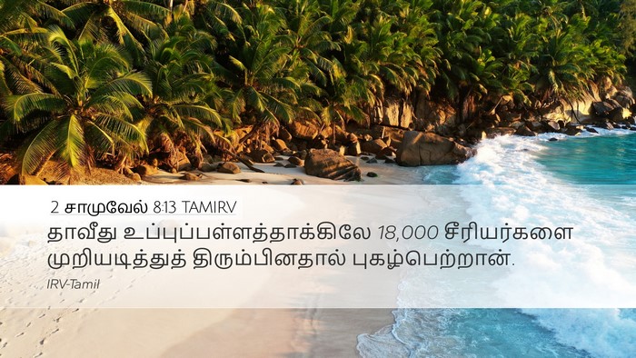 2 சாமுவேல் 8:13 TAMIRV Bible Verse Image
