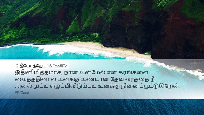 2 தீமோத்தேயு 1:6 TAMIRV Bible Verse Image