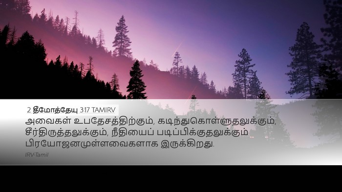 2 தீமோத்தேயு 3:17 TAMIRV Bible Verse Image