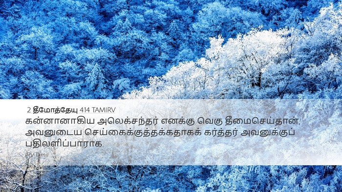 2 தீமோத்தேயு 4:14 TAMIRV Bible Verse Image