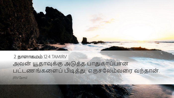 2 நாளாகமம் 12:4 TAMIRV Desktop Wallpaper - அவன் யூதாவுக்கு - Desktop Bible Verse Wallpaper
