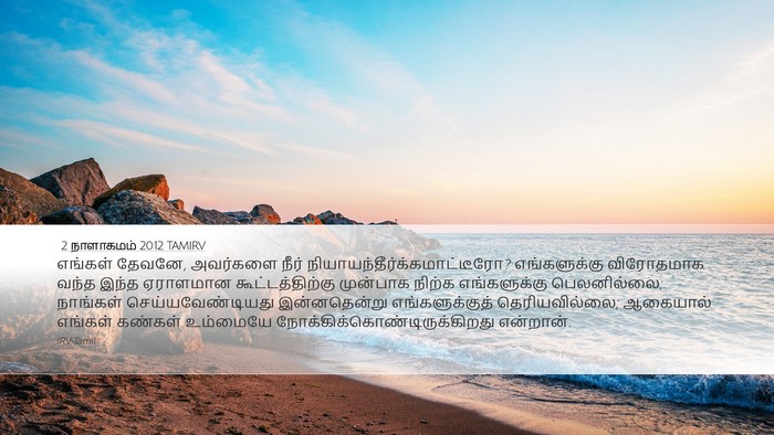 2 நாளாகமம் 20:12 TAMIRV Bible Verse Image