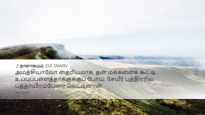 2 நாளாகமம் 25:11 TAMIRV Bible Verse Image