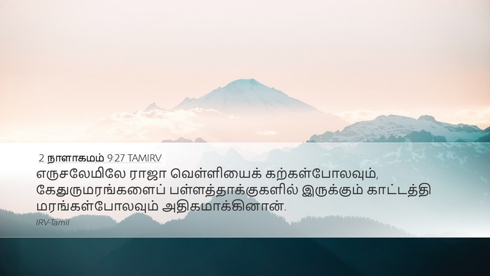 2 நாளாகமம் 9:27 TAMIRV Bible Verse Image