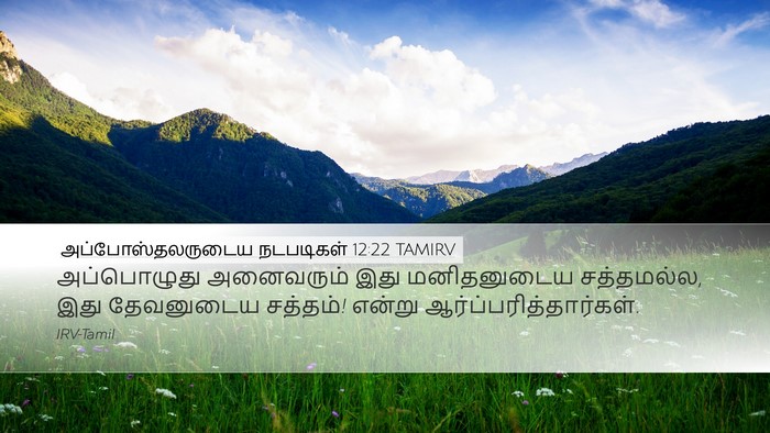 அப்போஸ்தலருடைய நடபடிகள் 12:22 TAMIRV Bible Verse Image