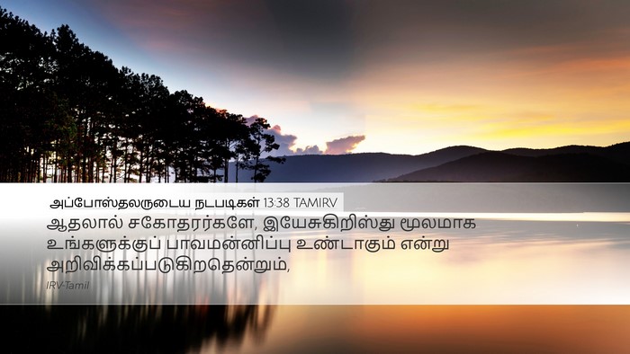 அப்போஸ்தலருடைய நடபடிகள் 13:38 TAMIRV Bible Verse Image