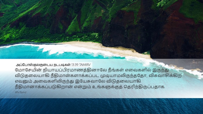 அப்போஸ்தலருடைய நடபடிகள் 13:39 TAMIRV Bible Verse Image