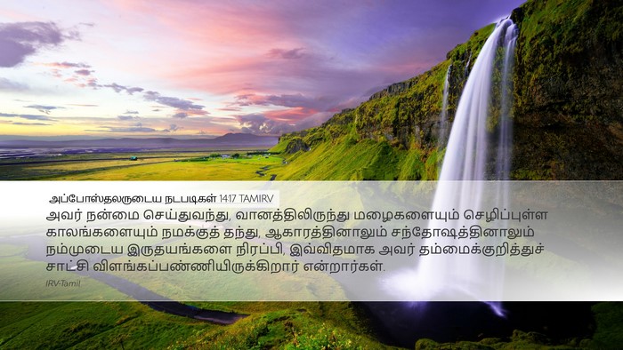 அப்போஸ்தலருடைய நடபடிகள் 14:17 TAMIRV Bible Verse Image
