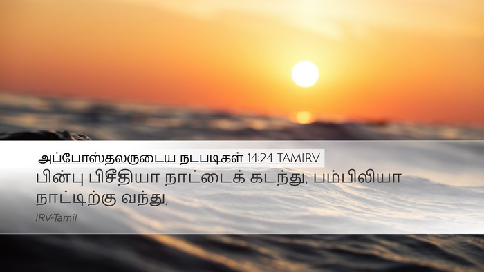 அப்போஸ்தலருடைய நடபடிகள் 14:24 TAMIRV Bible Verse Image