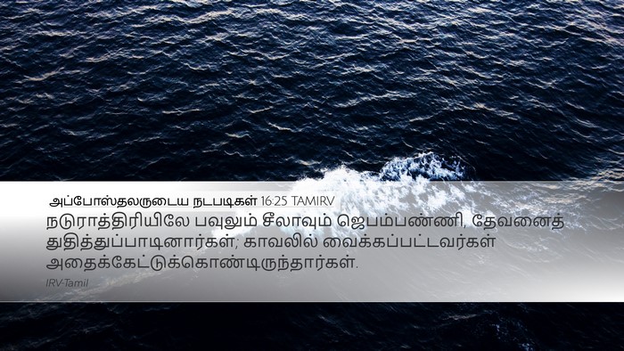 அப்போஸ்தலருடைய நடபடிகள் 16:25 TAMIRV Bible Verse Image