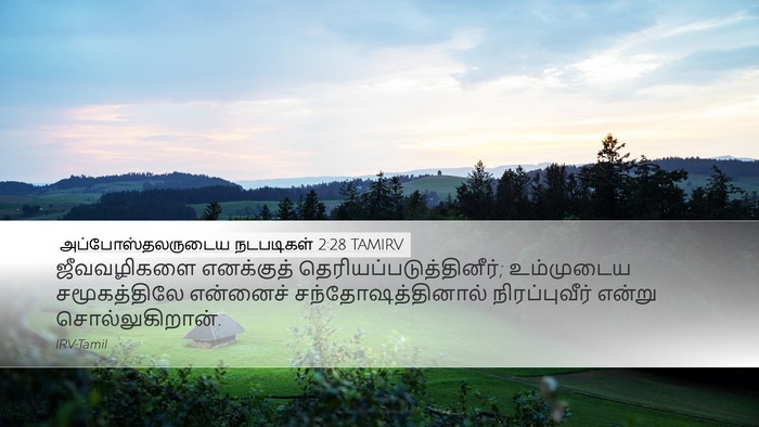 அப்போஸ்தலருடைய நடபடிகள் 2:28 TAMIRV Bible Verse Image