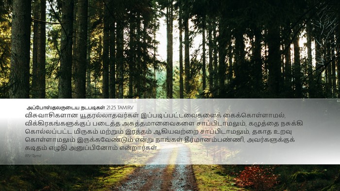 அப்போஸ்தலருடைய நடபடிகள் 21:25 TAMIRV Bible Verse Image